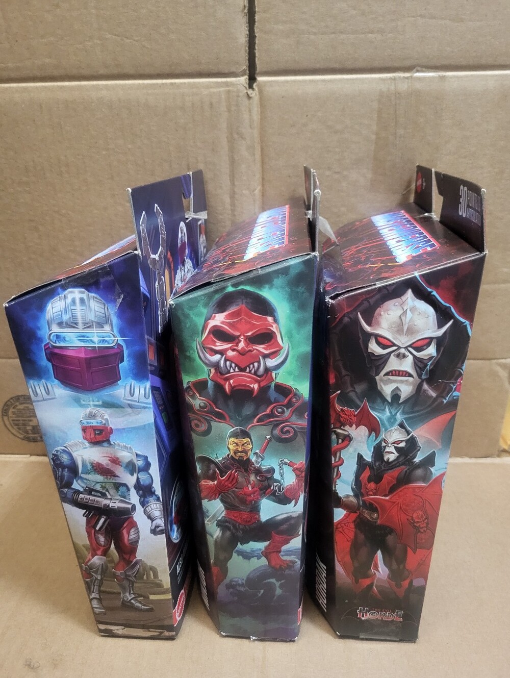 Masters Of The Univerese Mastervers Roboto/Hordak/Ninjor (BOX ONLY) BOX ART Lot